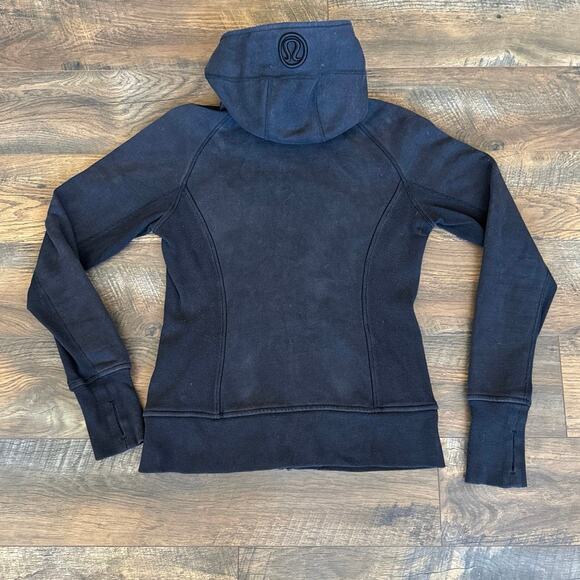 Women’s Lululemon Solid Black Scuba Hoodie II (8) - Picture 3 of 3